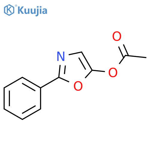 5-Oxazolol, 2-phenyl-, 5-acetate structure