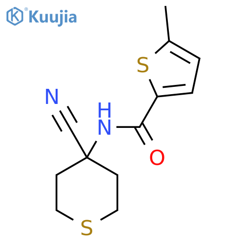 N-(4-Cyanothian-4-yl)-5-methylthiophene-2-carboxamide structure