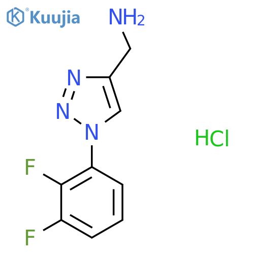1-1-(2,3-difluorophenyl)-1H-1,2,3-triazol-4-ylmethanamine hydrochloride structure