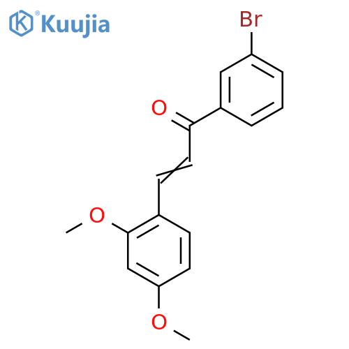 1-(3-Bromophenyl)-3-(2,4-dimethoxyphenyl)prop-2-en-1-one structure