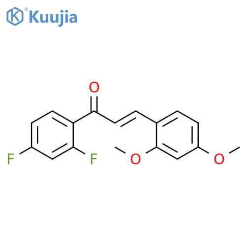 2-Propen-1-one, 1-(2,4-difluorophenyl)-3-(2,4-dimethoxyphenyl)-, (2E)- structure