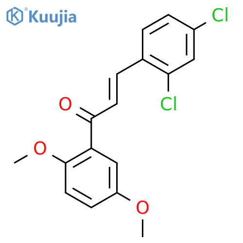 (2E)-3-(2,4-Dichlorophenyl)-1-(2,5-dimethoxyphenyl)prop-2-en-1-one structure