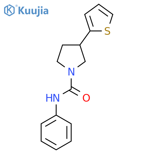 N-phenyl-3-(thiophen-2-yl)pyrrolidine-1-carboxamide structure