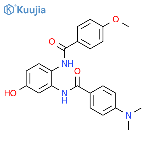 N-[2-[4-(Dimethylamino)benzamido]-4-hydroxyphenyl]-4-methoxybenzamide structure