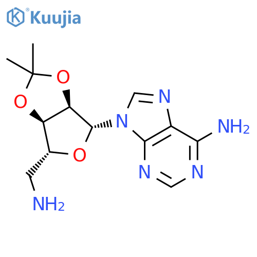 9-[(3aR,4R,6R,6aR)-6-(aminomethyl)-2,2-dimethyl-tetrahydro-2H-furo[3,4-d][1,3]dioxol-4-yl]-9H-purin-6-amine structure