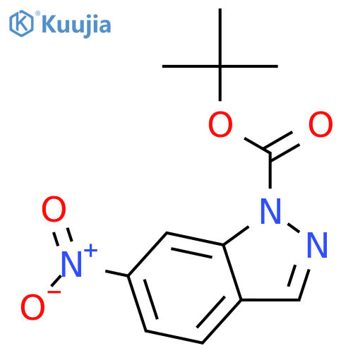tert-Butyl 6-nitro-1H-indazole-1-carboxylate structure