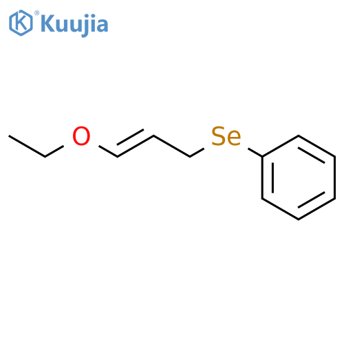 Benzene, [(3-ethoxy-2-propenyl)seleno]- structure