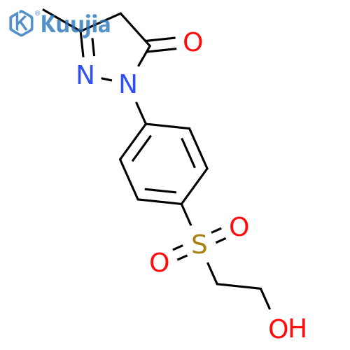 1-(4-beta-Hydroxyethylsulfonylphenyl)-3-methyl-5-pyrazolone structure