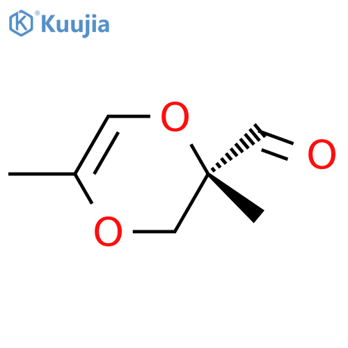 1,4-Dioxin-2-carboxaldehyde, 2,3-dihydro-2,5-dimethyl-, (2S)- (9CI) structure