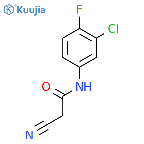 N-(3-Chloro-4-fluorophenyl)-2-cyanoacetamide structure