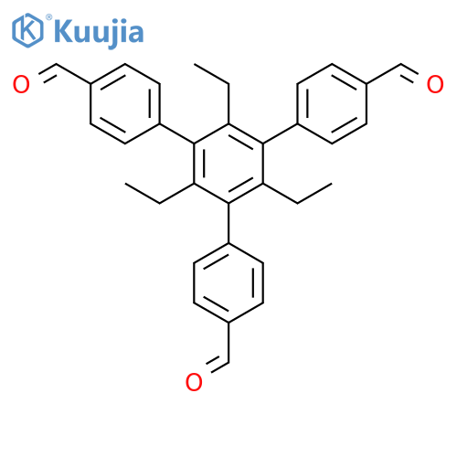 2',4',6'-Triethyl-5'-(4-formylphenyl)-[1,1':3',1''-terphenyl]-4,4''-dicarbaldehyde structure