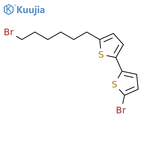 5-Bromo-5'-(6-bromohexyl)-2,2'-bithiophene structure