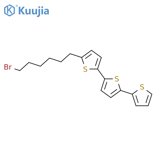 2,2':5',2''-Terthiophene, 5-(6-bromohexyl)- structure