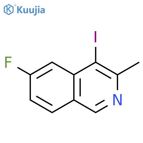 6-fluoro-4-iodo-3-methyl-isoquinoline structure
