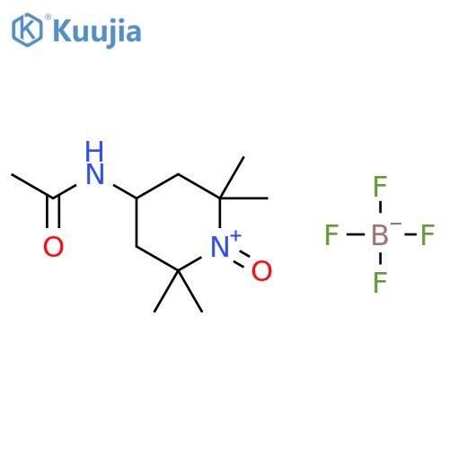 N-(2,2,6,6-tetramethyl-1-oxo-piperidin-1-ium-4-yl)acetamide;tetrafluoroborate structure
