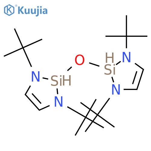 1,3-Diaza-2-silacyclopent-4-ene, 2,2'-oxybis[1,3-bis(1,1-dimethylethyl)- structure
