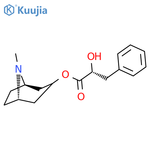 Benzenepropanoic acid, a-hydroxy-,(3-endo)-8-methyl-8-azabicyclo[3.2.1]oct-3-yl ester, (aR)- structure