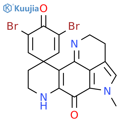 Spiro[2,5-cyclohexadiene-1,10'(6'H)-pyrrolo[4,3,2-de][1,7]phenanthroline]-4,6'-dione,3,5-dibromo-2',3',5',7',8',9'-hexahydro-5'-methyl- structure