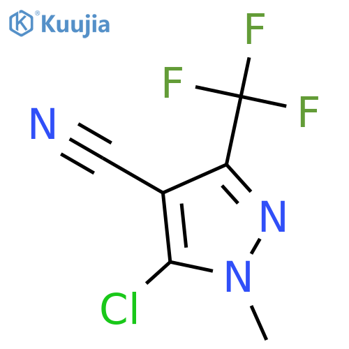 5-Chloro-1-methyl-3-(trifluoromethyl)-1H-pyrazole-4-carbonitrile structure