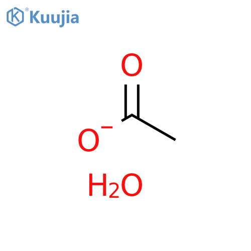 Acetic acid, ion(1-), monohydrate (9CI) structure