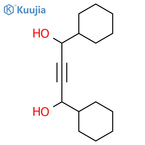 2-Butyne-1,4-diol, 1,4-dicyclohexyl- structure