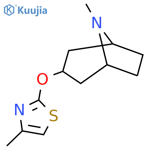 8-Methyl-3-[(4-methyl-1,3-thiazol-2-yl)oxy]-8-azabicyclo[3.2.1]octane structure