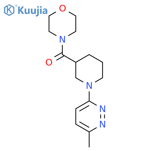 4-[1-(6-methylpyridazin-3-yl)piperidine-3-carbonyl]morpholine structure