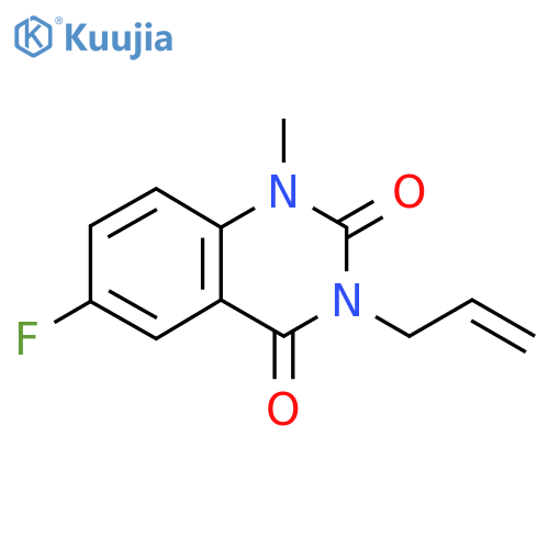 6-fluoro-1-methyl-3-(prop-2-en-1-yl)-1,2,3,4-tetrahydroquinazoline-2,4-dione structure