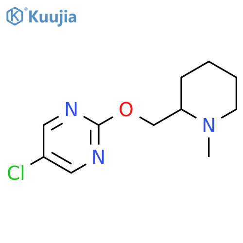 5-Chloro-2-[(1-methylpiperidin-2-yl)methoxy]pyrimidine structure