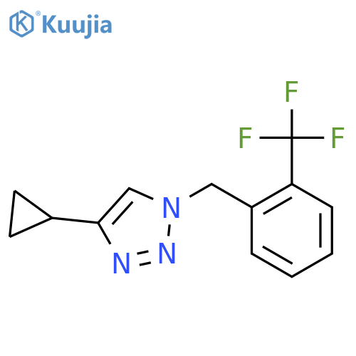 4-cyclopropyl-1-{2-(trifluoromethyl)phenylmethyl}-1H-1,2,3-triazole structure