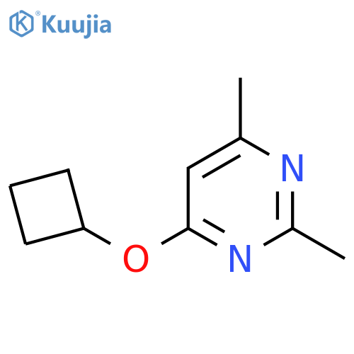4-Cyclobutoxy-2,6-dimethylpyrimidine structure