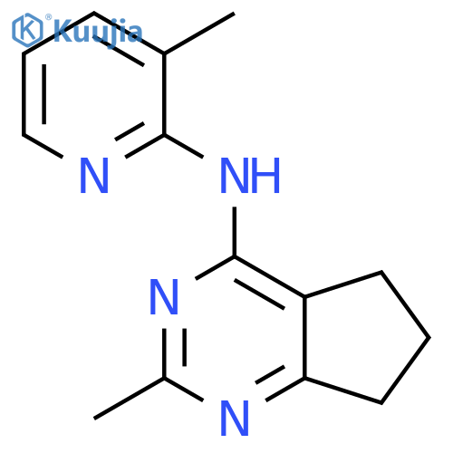 3-methyl-N-{2-methyl-5H,6H,7H-cyclopenta[d]pyrimidin-4-yl}pyridin-2-amine structure