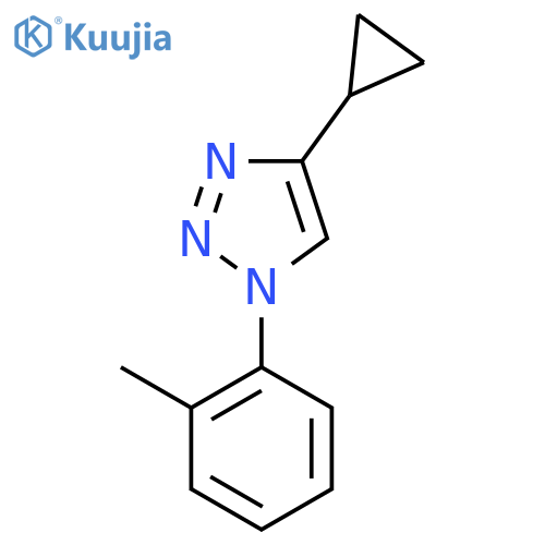 4-cyclopropyl-1-(2-methylphenyl)-1H-1,2,3-triazole structure