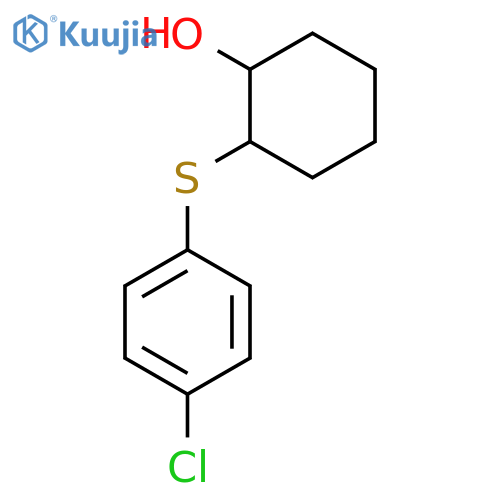 (1S,2S)-2-[(4-chlorophenyl)sulfanyl]cyclohexan-1-ol structure