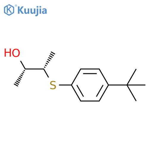 2-Butanol, 3-[[4-(1,1-dimethylethyl)phenyl]thio]-, (2S,3S)- structure