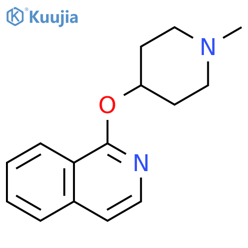 1-(1-methylpiperidin-4-yl)oxyisoquinoline structure