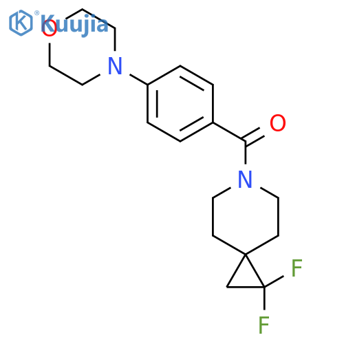 1,1-difluoro-6-4-(morpholin-4-yl)benzoyl-6-azaspiro2.5octane structure