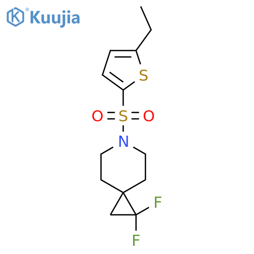 6-(5-ethylthiophen-2-yl)sulfonyl-1,1-difluoro-6-azaspiro2.5octane structure