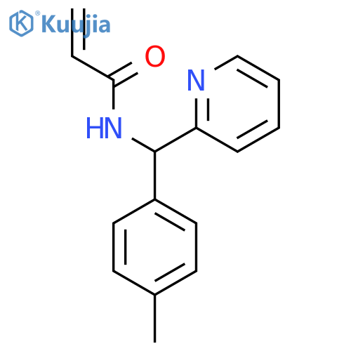 N-[(4-Methylphenyl)-pyridin-2-ylmethyl]prop-2-enamide structure