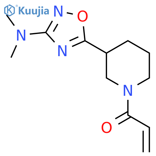 1-[3-[3-(Dimethylamino)-1,2,4-oxadiazol-5-yl]piperidin-1-yl]prop-2-en-1-one structure
