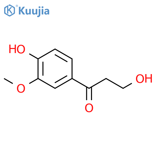 3-hydroxy-1-(4-hydroxy-3-methoxy-phenyl)propan-1-one structure
