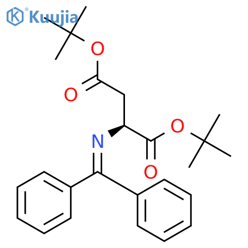 L-Aspartic acid, N-(diphenylmethylene)-, bis(1,1-dimethylethyl) ester structure