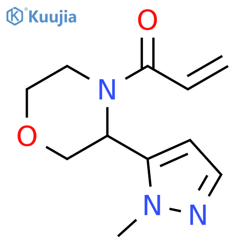 1-[3-(1-Methyl-1H-pyrazol-5-yl)-4-morpholinyl]-2-propen-1-one structure