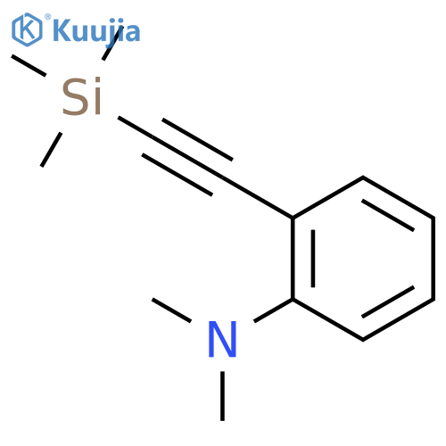 Benzenamine, N,N-dimethyl-2-[(trimethylsilyl)ethynyl]- structure