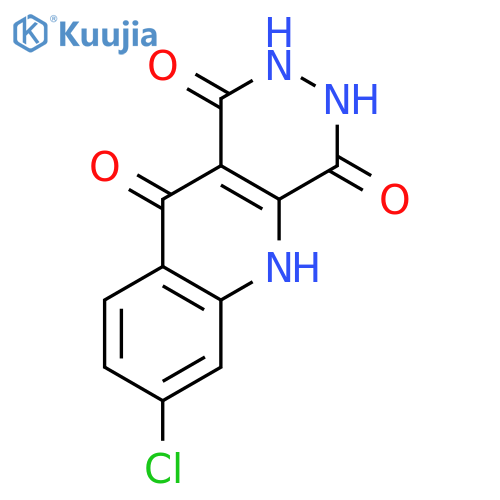 Pyridazino[4,5-b]quinoline-1,4,10(5H)-trione, 7-chloro-2,3-dihydro- structure