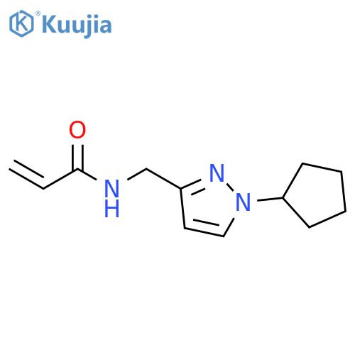 N-[(1-Cyclopentyl-1H-pyrazol-3-yl)methyl]-2-propenamide structure