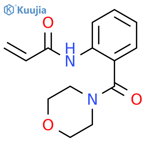 N-[2-(4-Morpholinylcarbonyl)phenyl]-2-propenamide structure