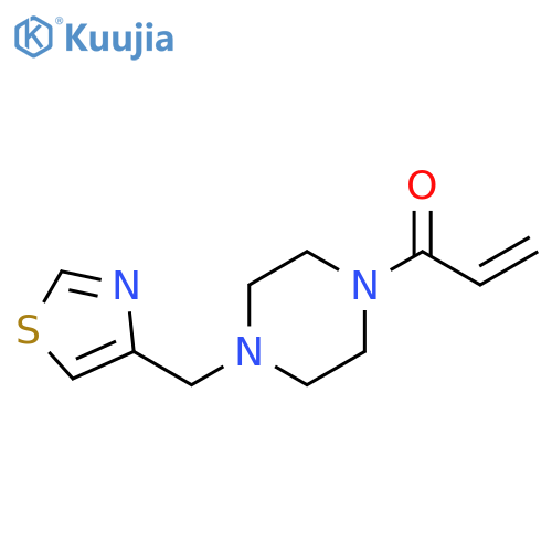 1-[4-(4-Thiazolylmethyl)-1-piperazinyl]-2-propen-1-one structure