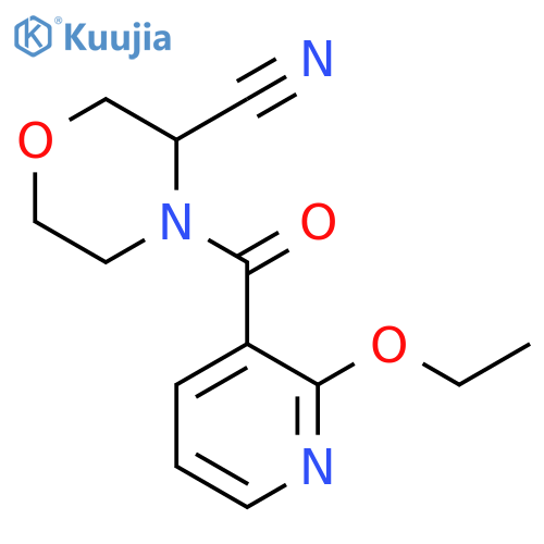 4-(2-Ethoxypyridine-3-carbonyl)morpholine-3-carbonitrile structure