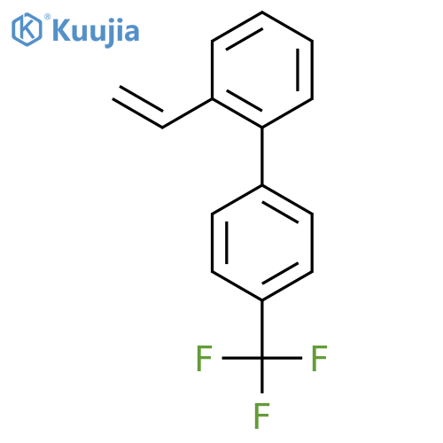1-(2-ethenylphenyl)-4-(trifluoromethyl)benzene structure